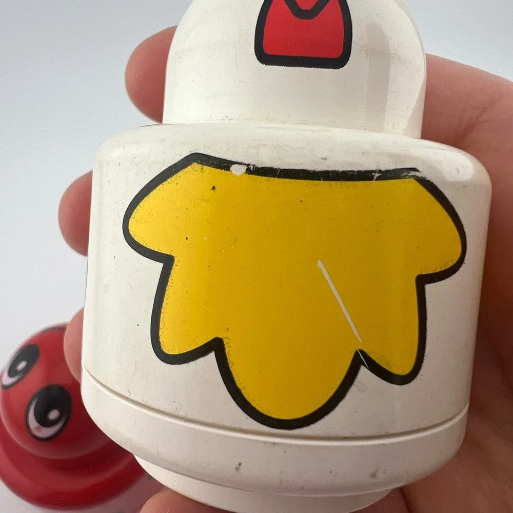 Vintage‎ LEGO Primo Rattles Ladybug & Chicken Baby Toy Set 1990s